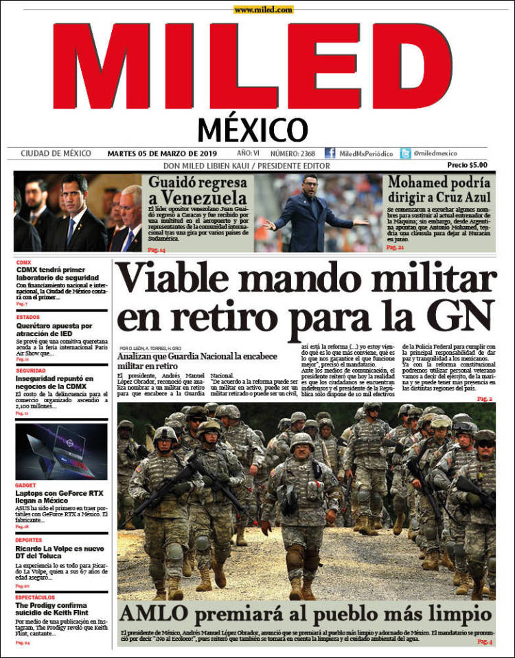 Portada de Miled (México)