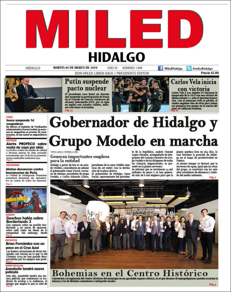 Portada de Miled - Hidalgo (México)