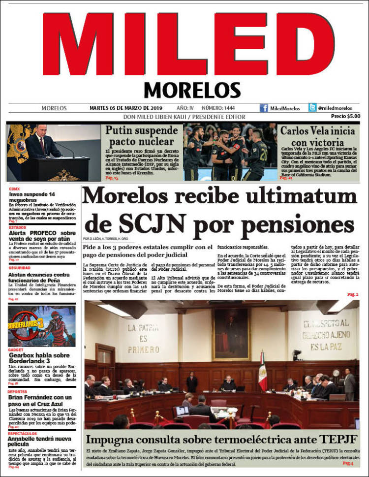 Portada de Miled - Morelos (México)