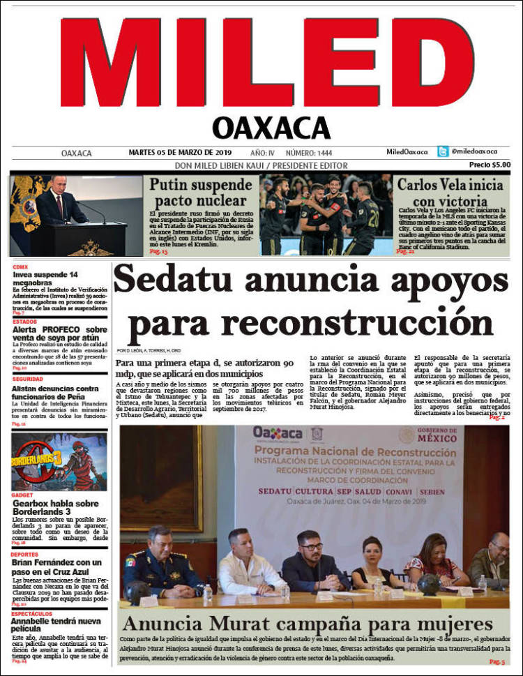 Portada de Miled - Oaxaca (México)