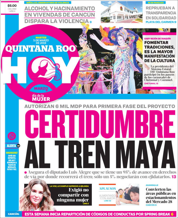 Portada de Quintana Roo HOY (México)