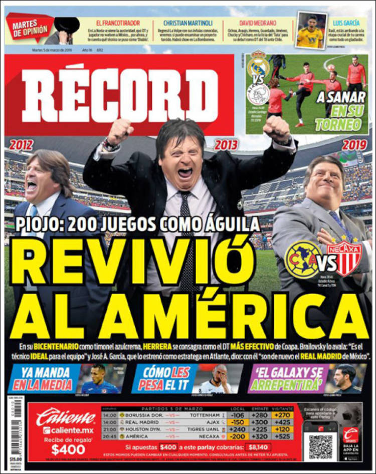 Portada de Record (México)