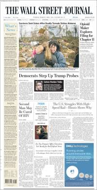 Portada de Wall Street Journal (USA)