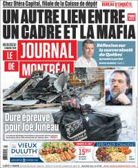 Portada de Le Journal de Montréal (Canadá)