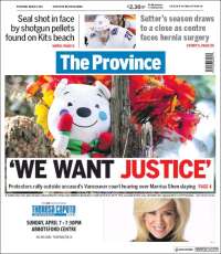 Portada de The Province (Canadá)