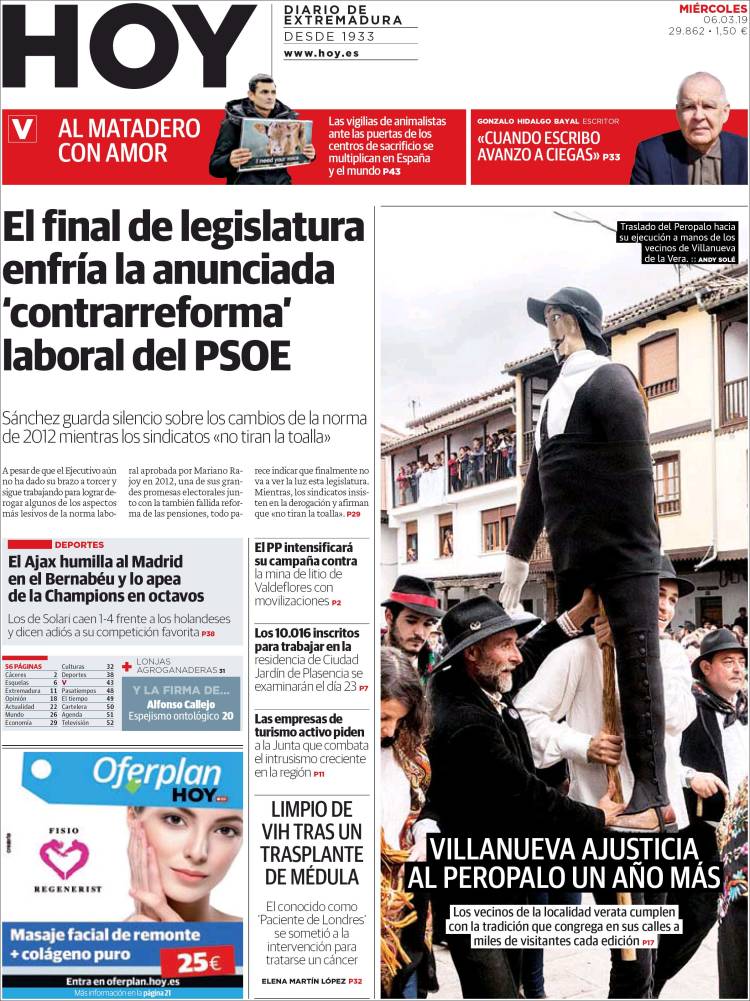 Portada de Hoy - Caceres (España)