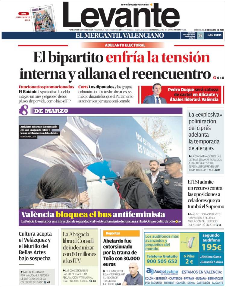 Portada de Levante (España)