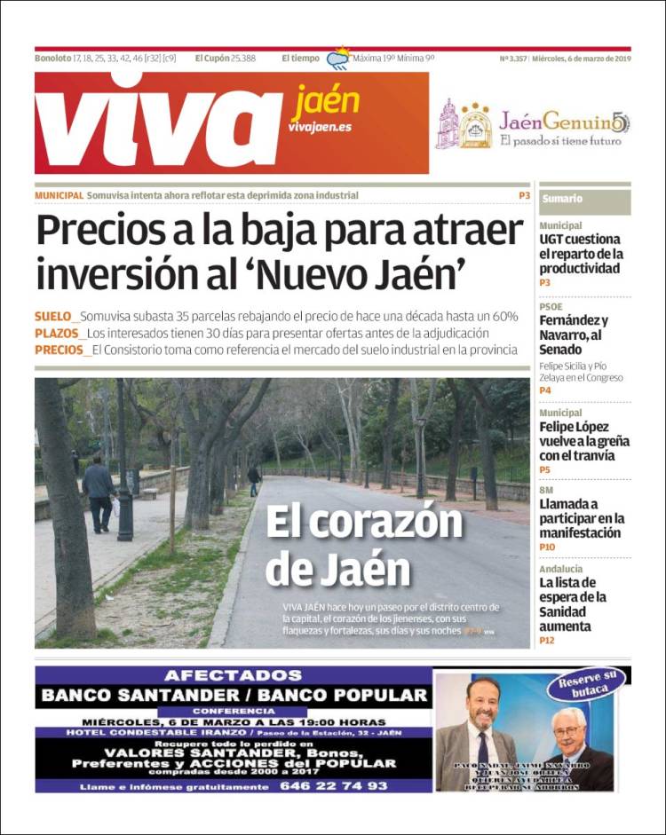 Portada de Viva Jaén (España)