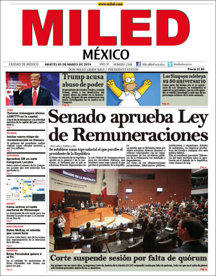 Portada de Miled (México)