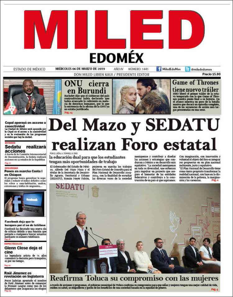 Portada de Miled - Estado de México (México)