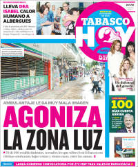 Portada de Tabasco Hoy (México)