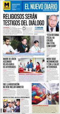 Portada de El Nuevo Diario (Nicaragua)