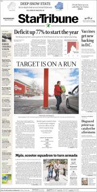 Portada de Star Tribune (USA)