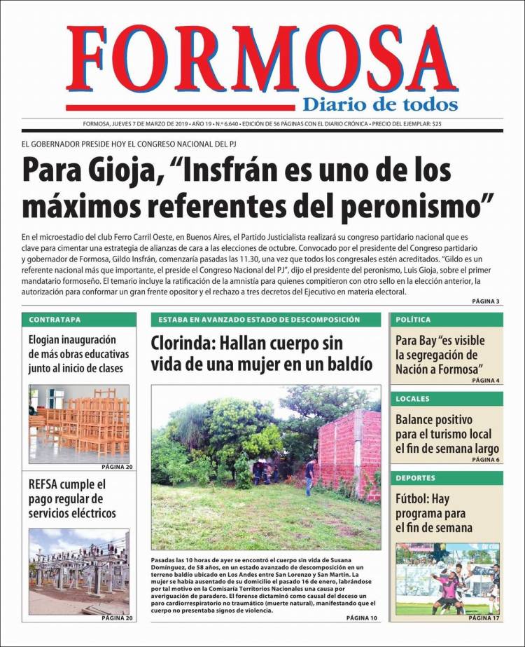 Portada de Formosa (Argentina)