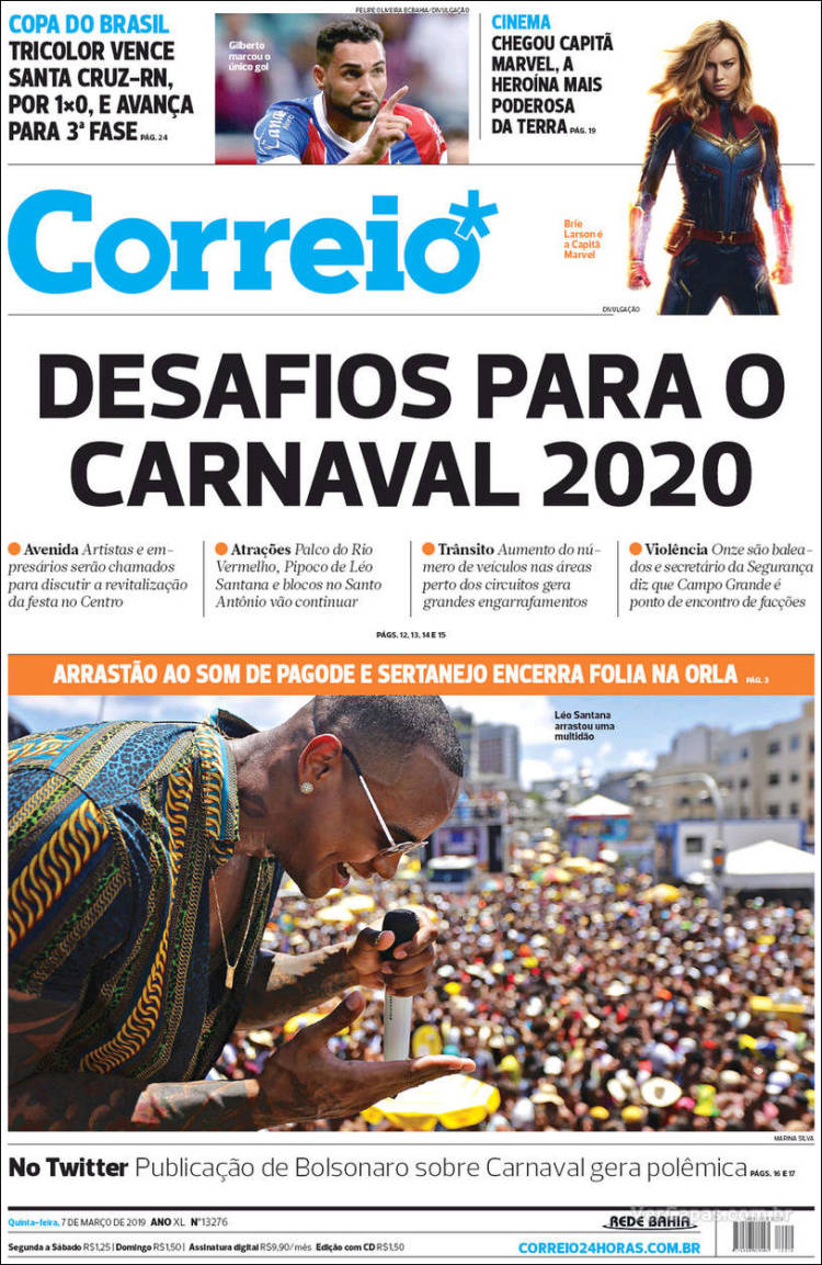 Portada de Correio* (Brasil)
