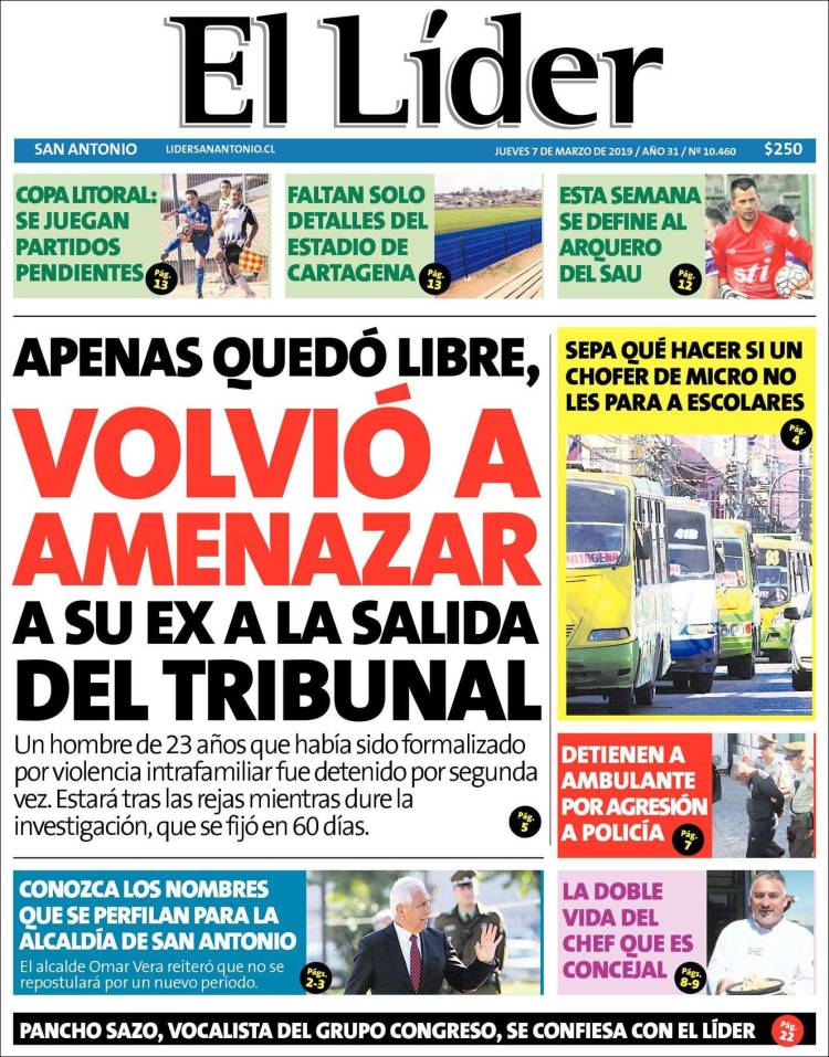 Portada de Lider de San Antonio (Chile)