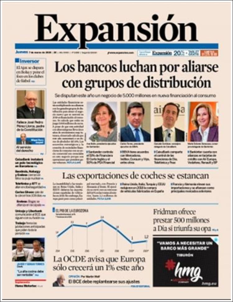 Portada de Expansión (Espa&ntilde;a)