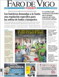 Portada de El Faro de Vigo - Ourense (Espa&ntilde;a)