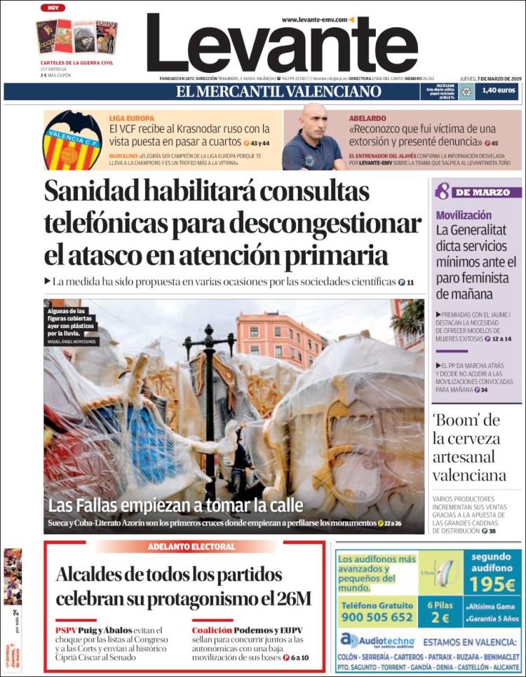 Portada de Levante (Espa&ntilde;a)