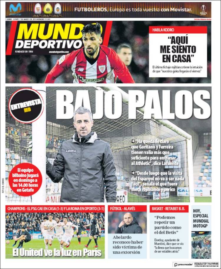 Portada de Mundo Deportivo Bizkaia (Espa&ntilde;a)