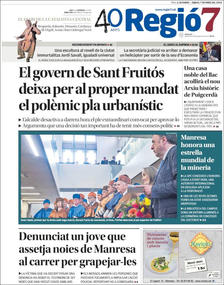 Portada de Regio7 (Espa&ntilde;a)