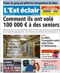 Portada de L'Est Eclair (Francia)
