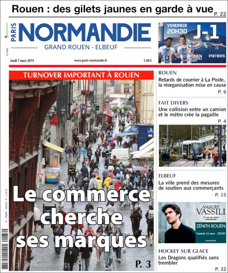 Portada de Paris Normandie (Francia)