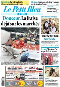 Portada de Le Petit Bleu (Francia)