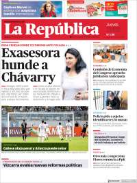 Portada de La Republica (Perú)