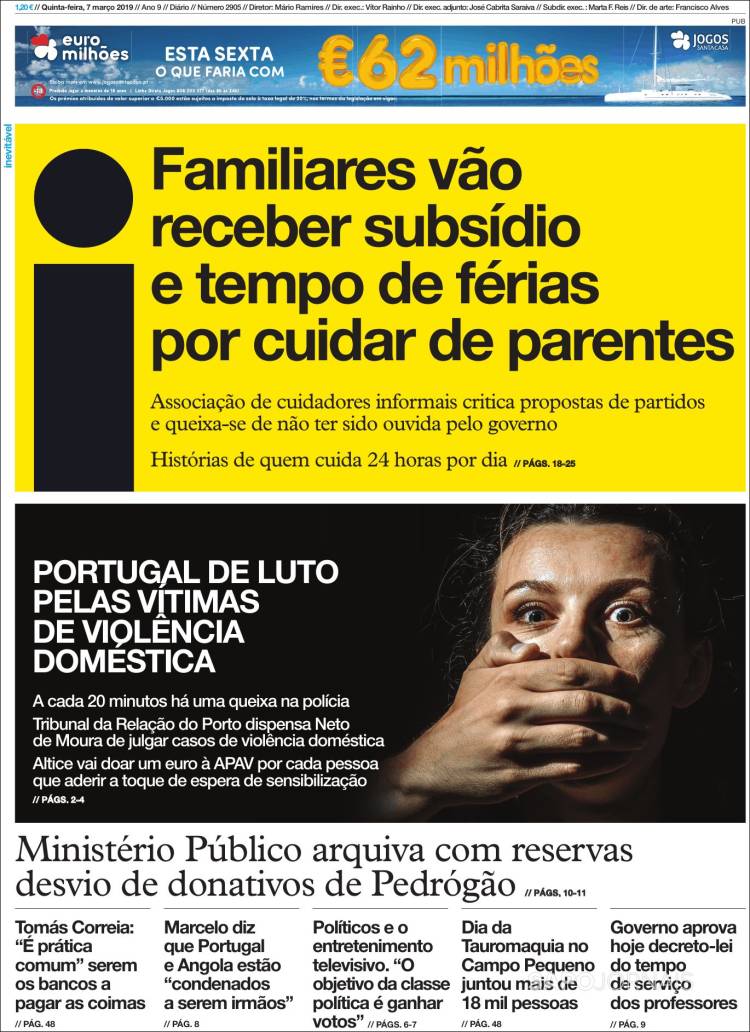 Portada de I - informação (Portugal)