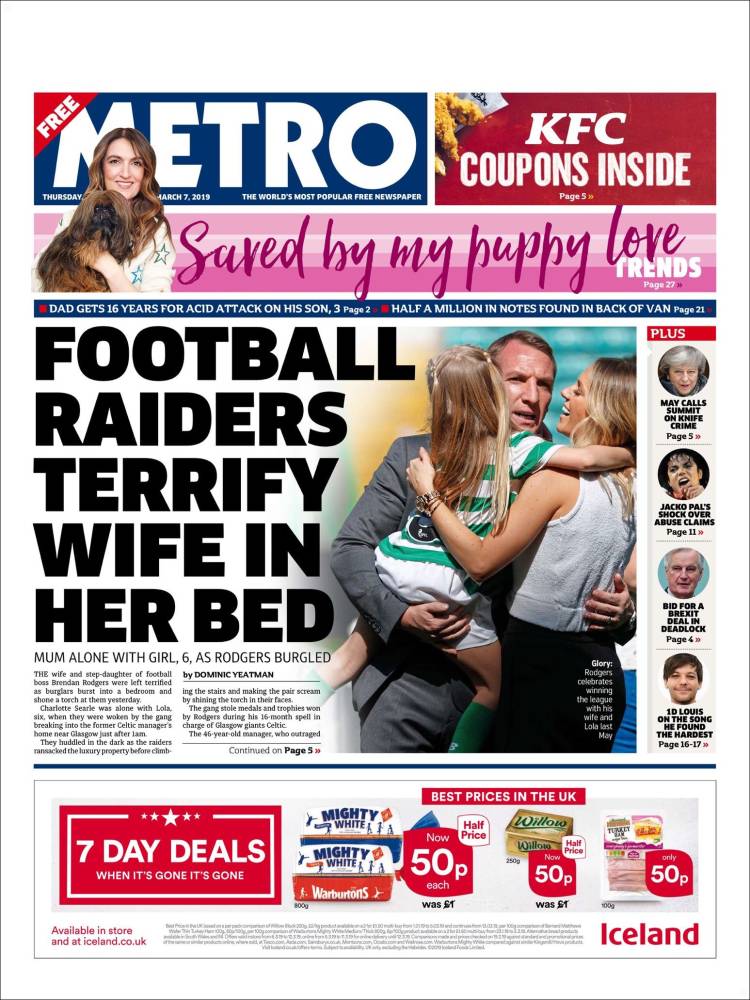 Portada de Metro (Reino Unido)