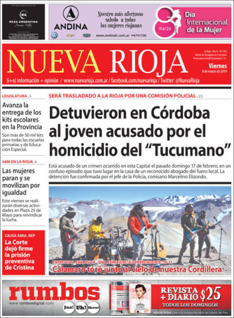 Portada de Nueva Rioja (Argentina)