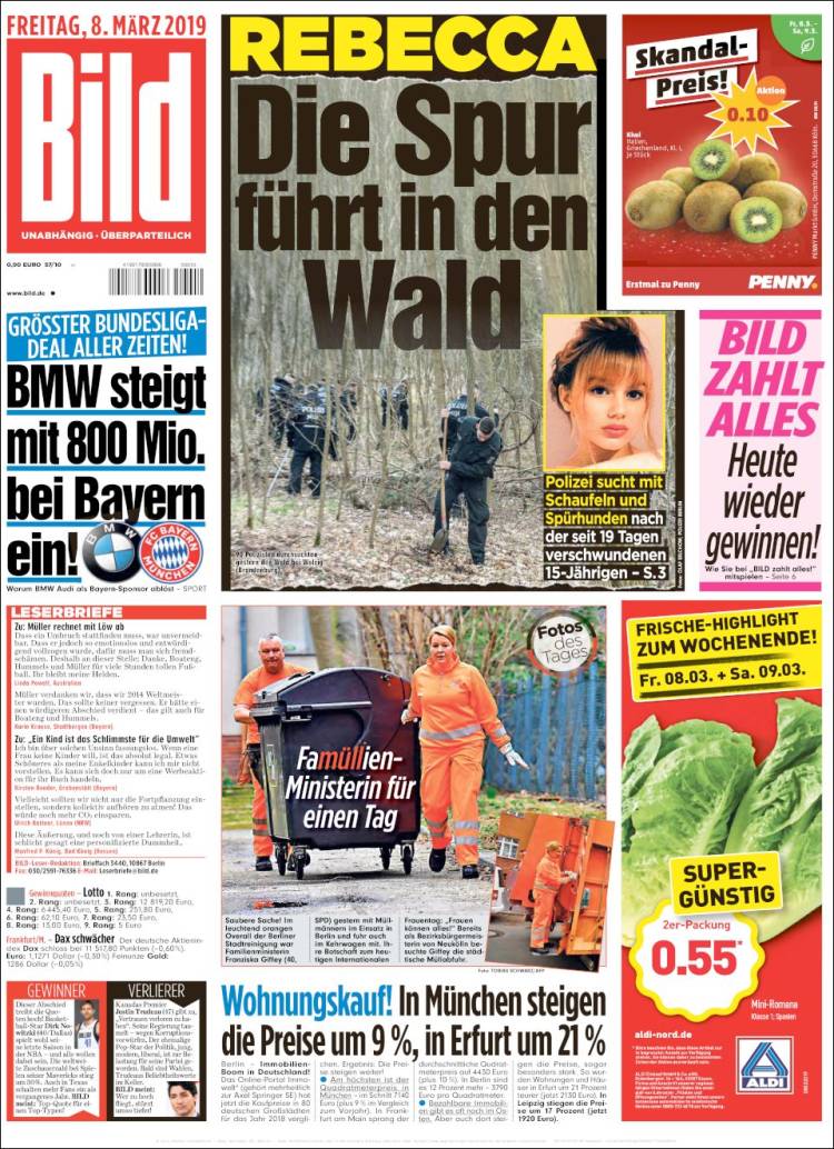 Portada de Bild (Alemania)