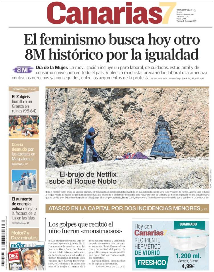 Portada de Canarias 7 - Lanzarote (Espa&ntilde;a)