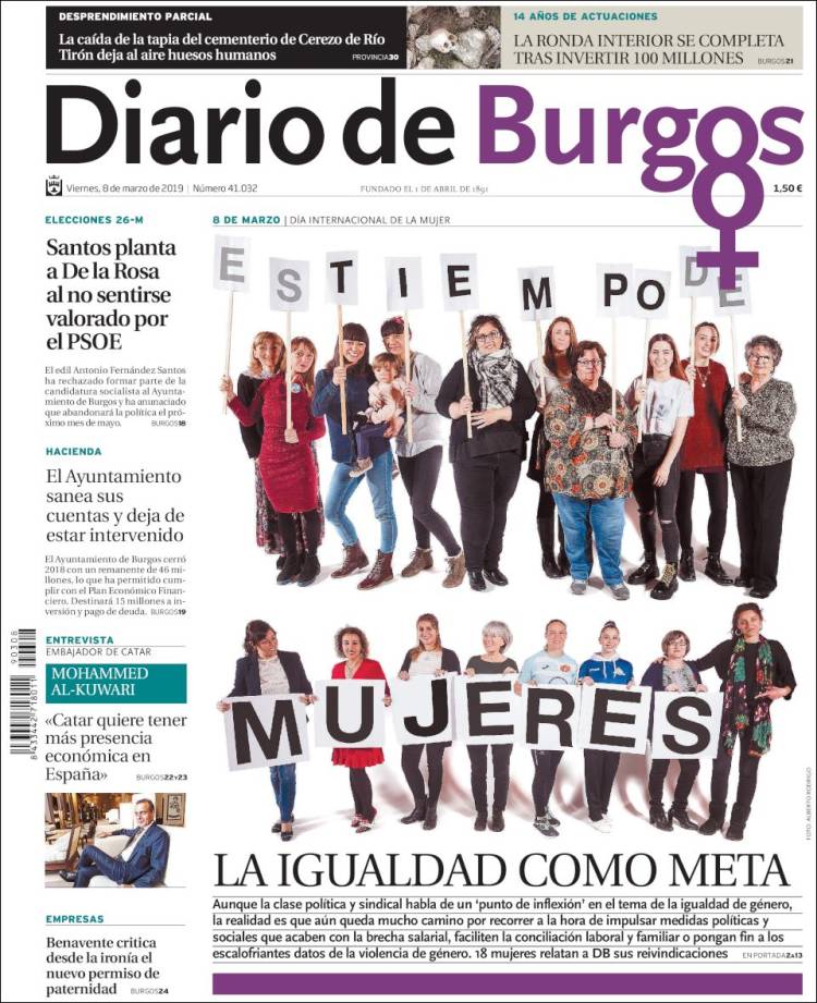 Portada de Diario de Burgos (Espa&ntilde;a)