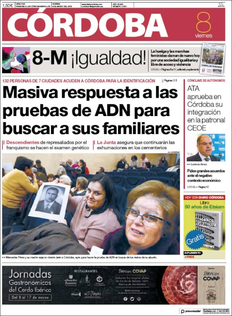 Portada de Diario de Córdoba (Espa&ntilde;a)