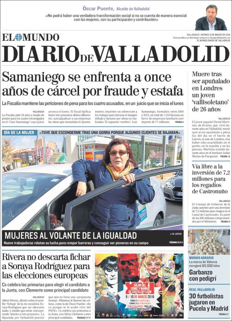 Portada de Diario de Valladolid (Espa&ntilde;a)