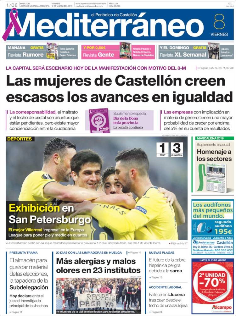 Portada de El Periódico Mediterraneo (Espa&ntilde;a)