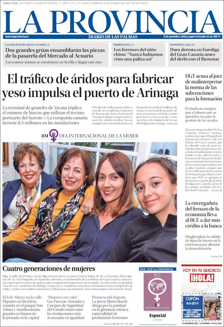 Portada de La Provincia (Espa&ntilde;a)