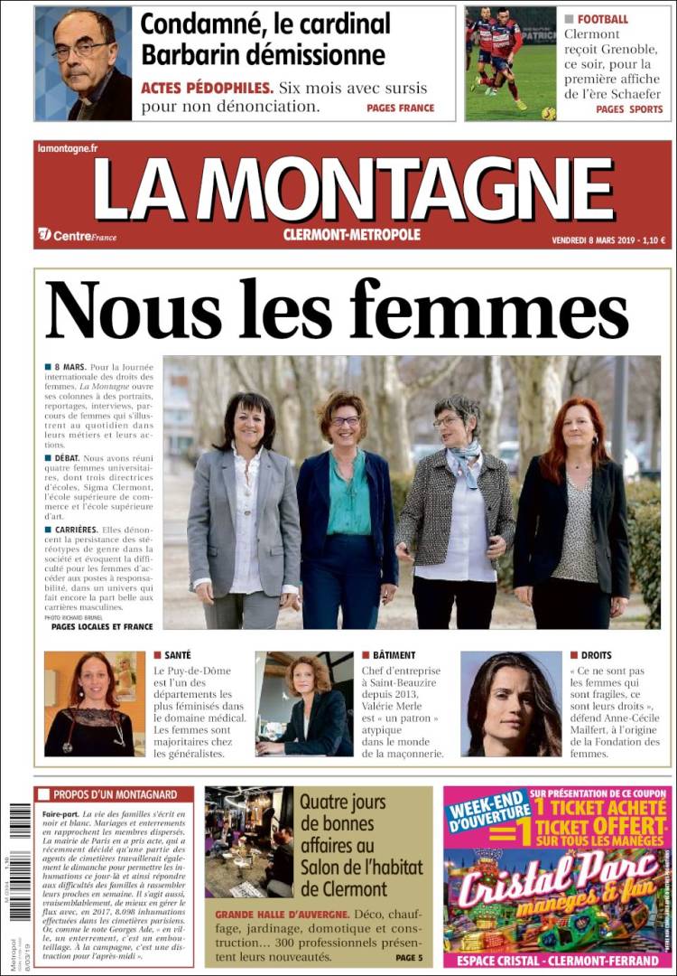 Portada de La Montagne (Francia)