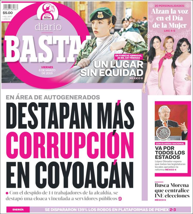 Portada de Diario Basta (M&eacute;xico)