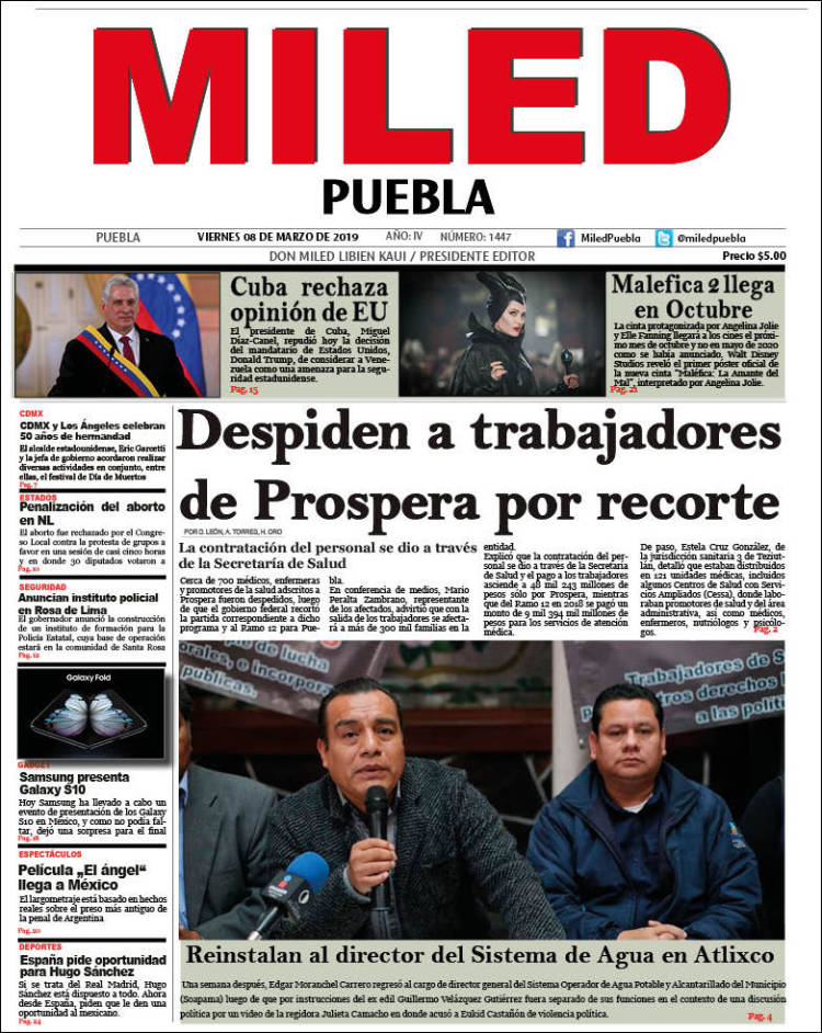 Portada de Miled - Puebla (M&eacute;xico)