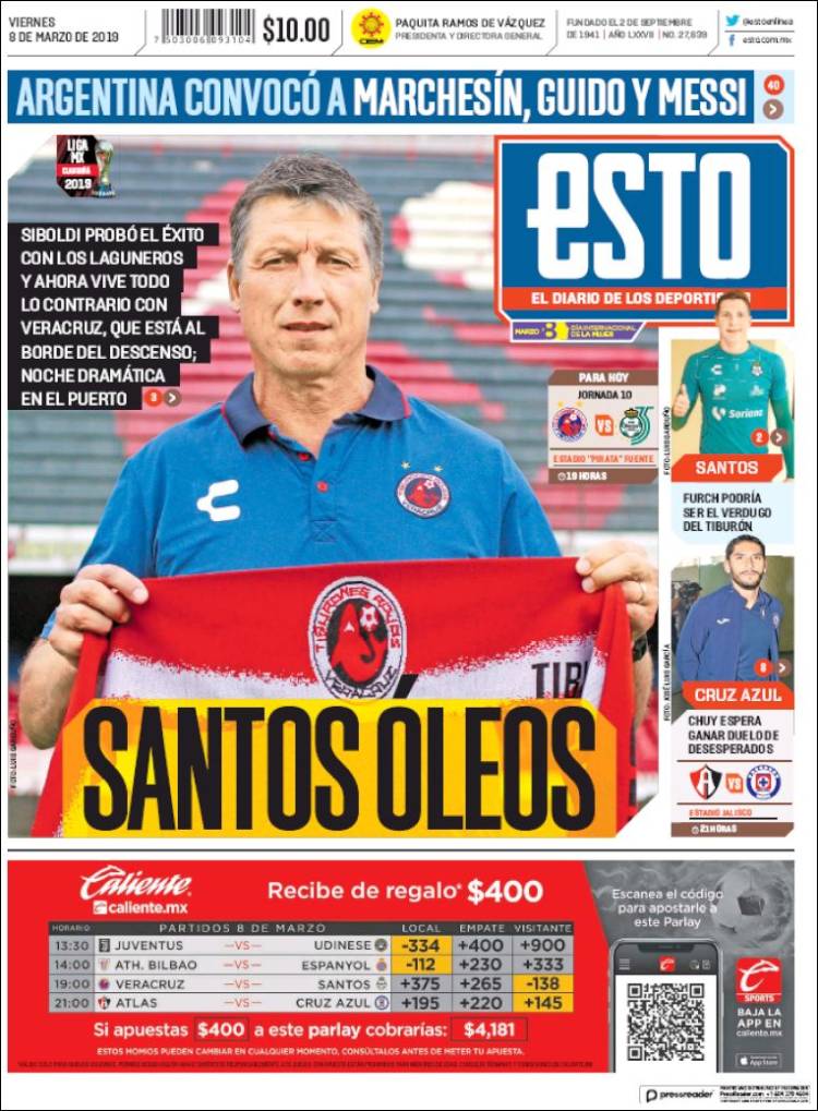 Portada de Esto (M&eacute;xico)