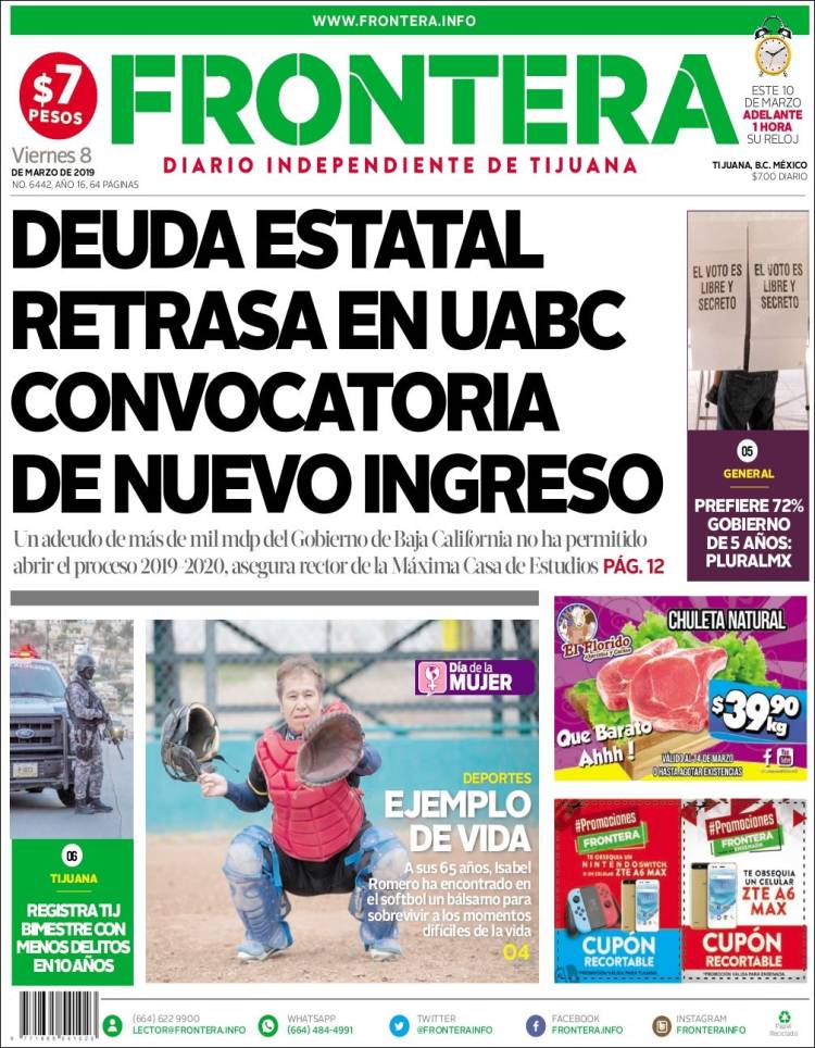 Portada de Frontera (M&eacute;xico)