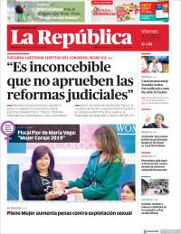 Portada de La Republica (Peru)