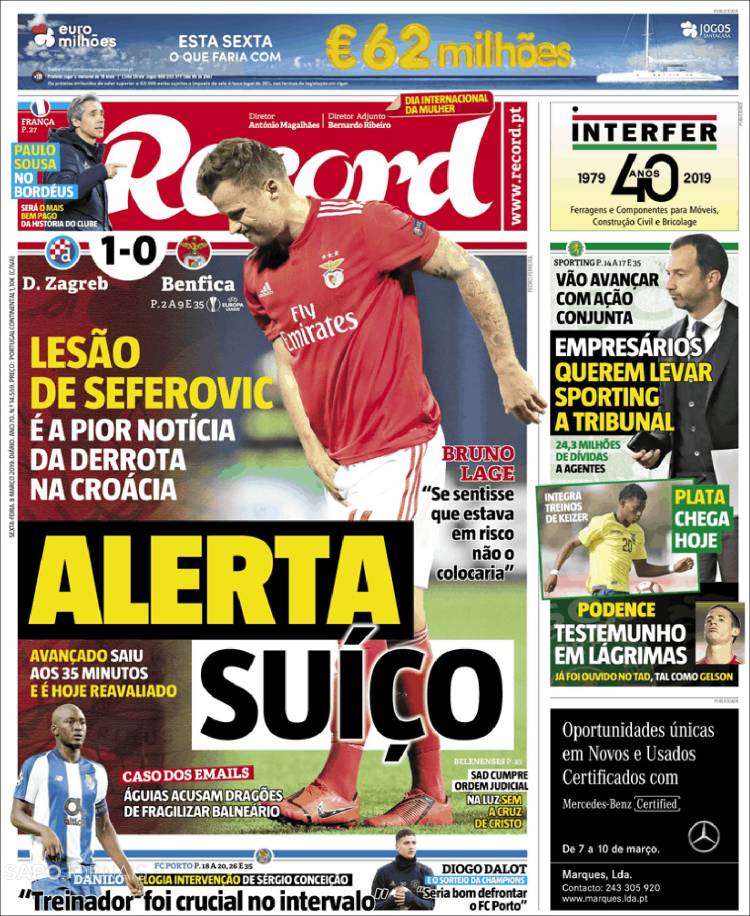 Portada de Record (Portugal)