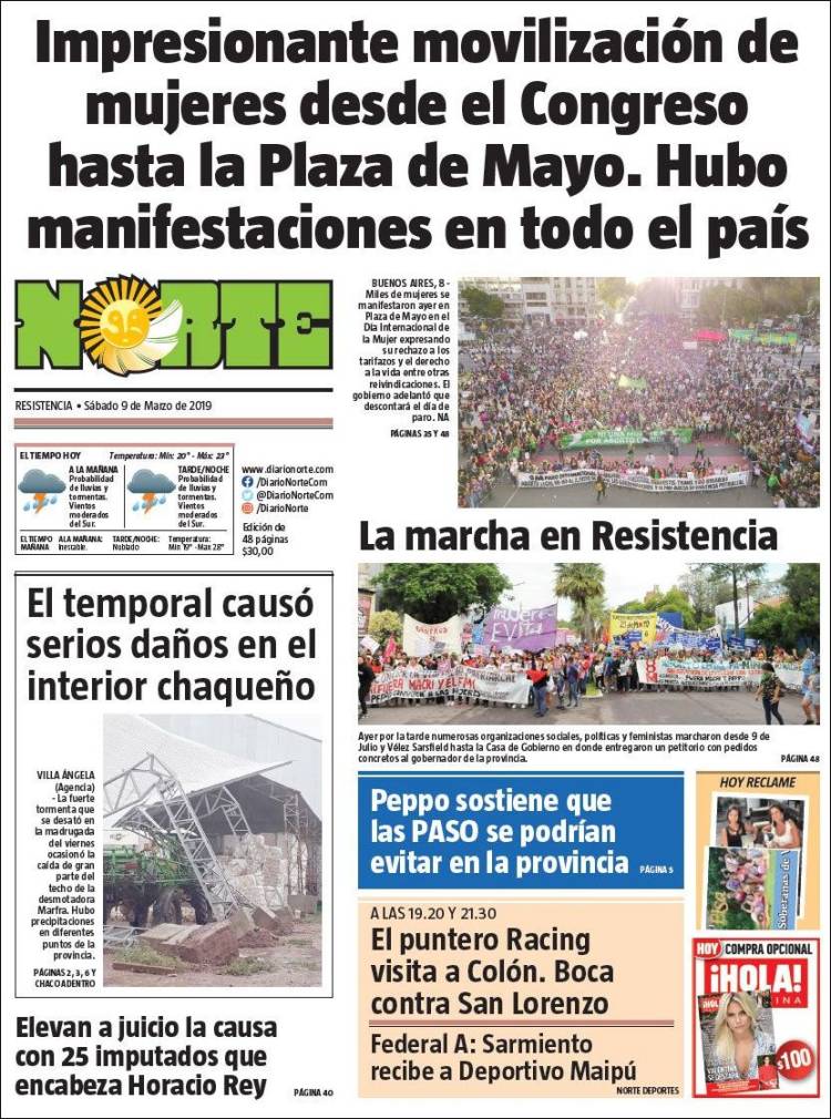 Portada de Diario Norte (Argentina)