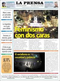 Portada de La Prensa (Argentina)