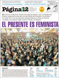 Portada de Página/12 (Argentina)