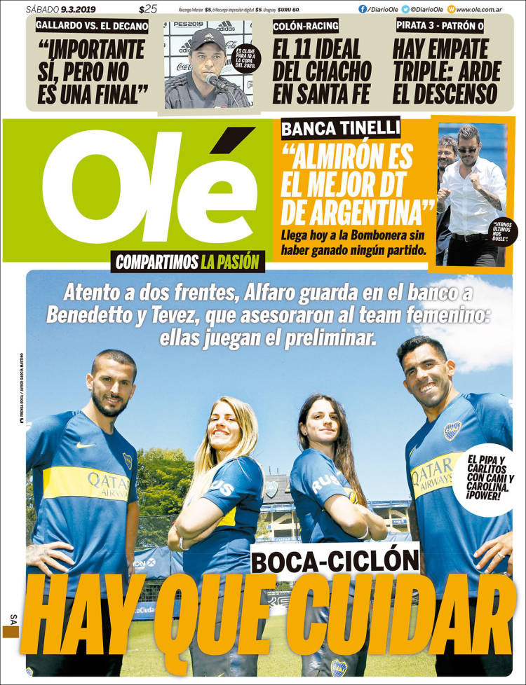 Portada de Olé (Argentina)